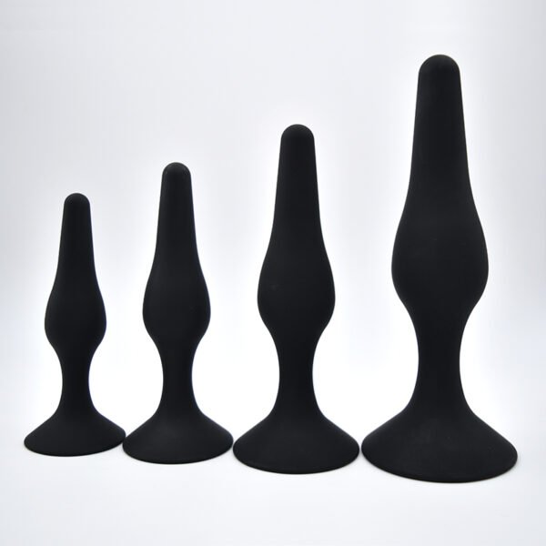 Four piece anal plug set